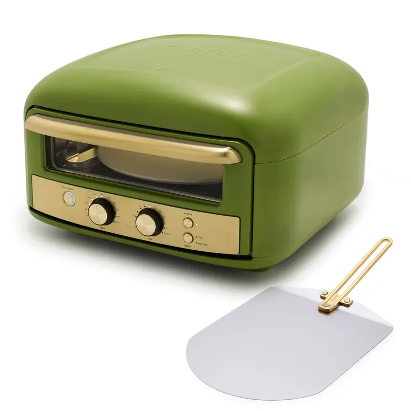 Stanley Tucci Dual-Use Pizza Oven – Tuscan Olive Finish 1