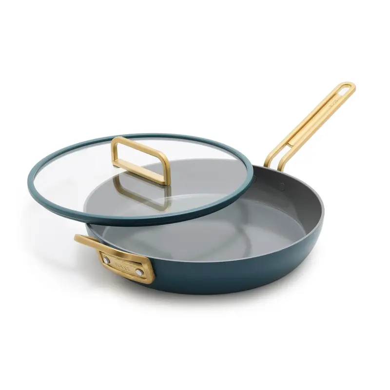 Stanley Tucci™ Venetian Teal Ceramic Non-Stick 30 Cm Frypan With Glass Lid 1