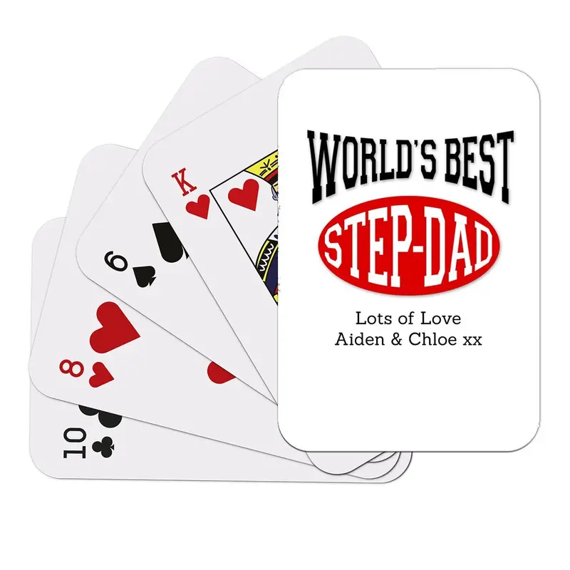 Stepdad-Themed Playing Cards – Fun & Thoughtful Gift 1
