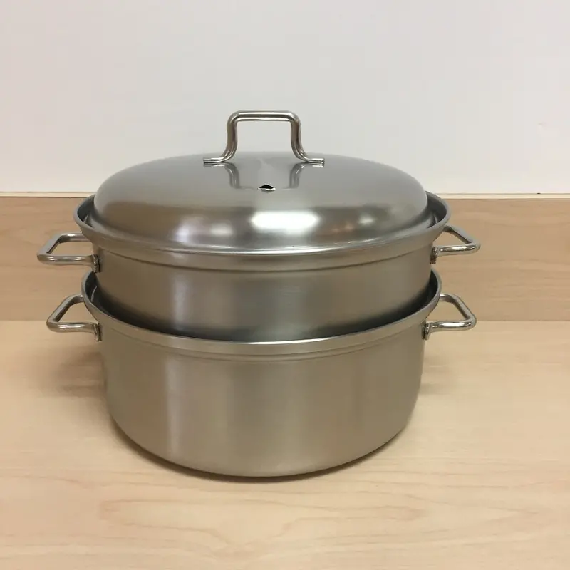 Studio Aizawa Stainless Steel Steamer – Stackable Multi-Tier Cooking Set 1