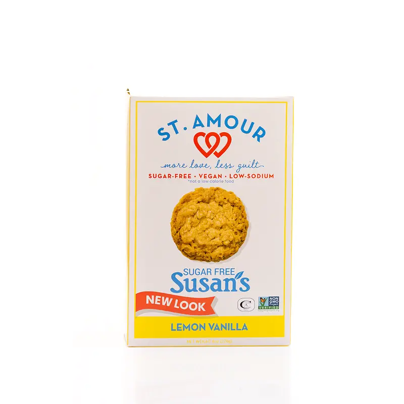 Susan'S Sugar-Free Lemon Vanilla Cookies – Low-Sugar Treat (227G) 1