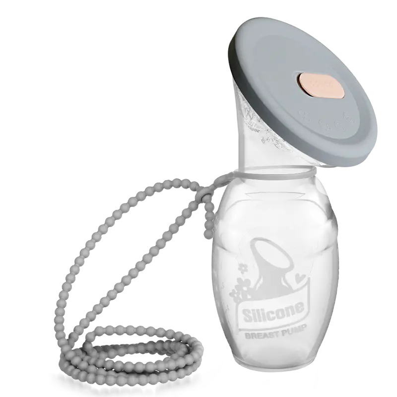 Suva Grey Silicone Breast Pump Storage And Travel Set 1