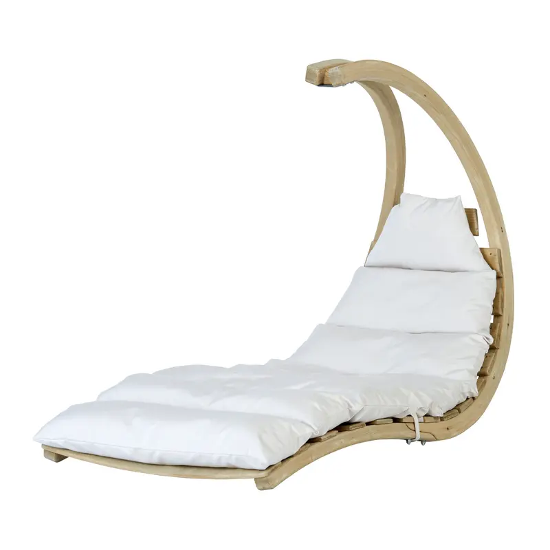 Swing Lounger In Cream – Freestanding Relaxation Seat 1