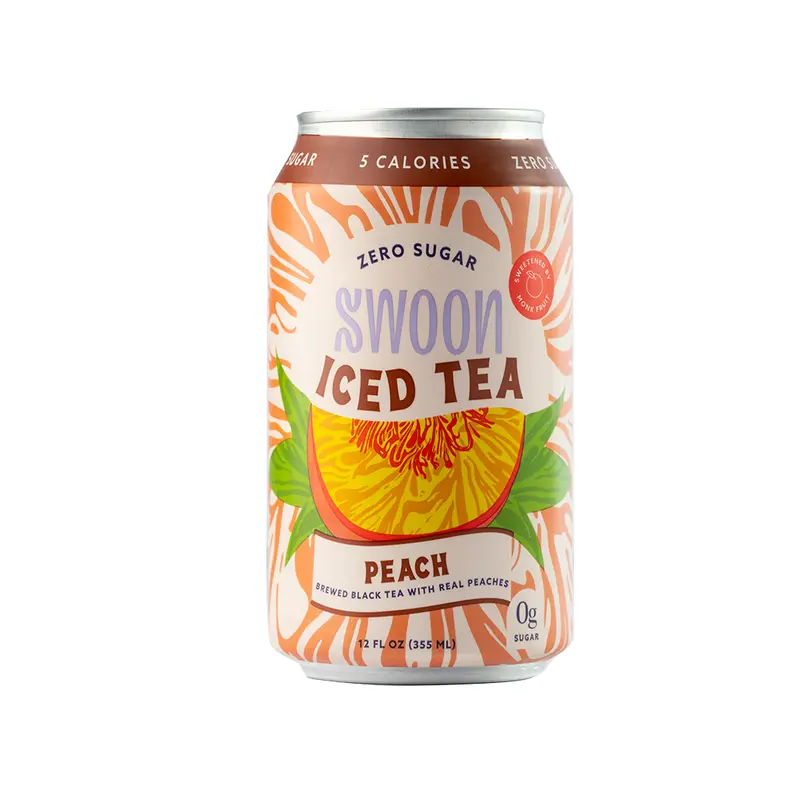 Swoon Lemonade Peach Iced Tea – 355Ml Refreshing Botanical Beverage 1