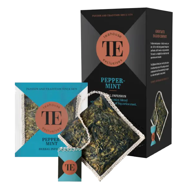 Te Luxury Tea Bags: Peppermint Pure Leaf – Crisp & Invigorating 1