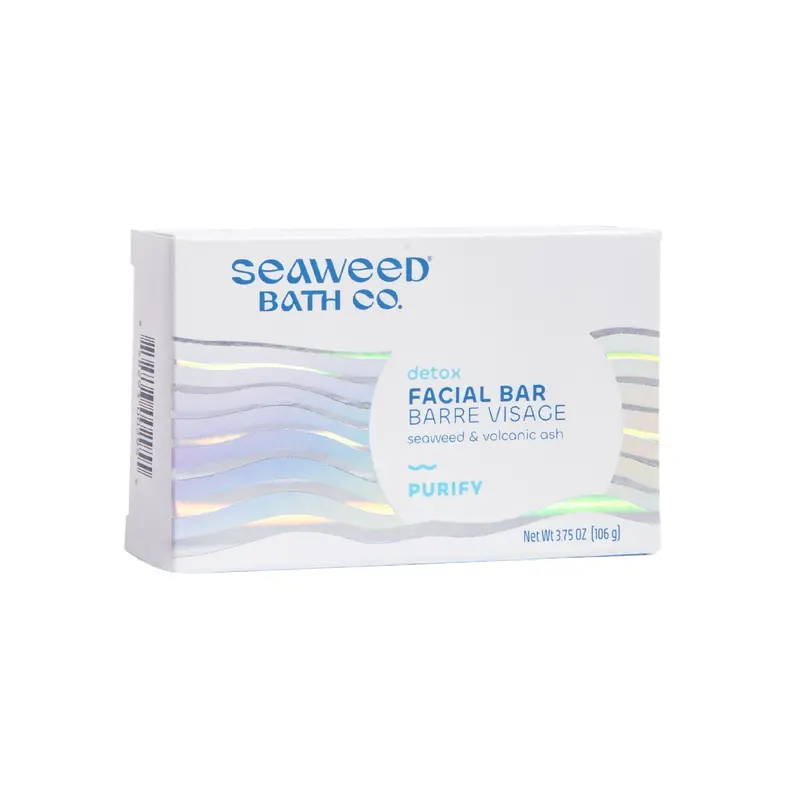 The Seaweed Bath Co. Unscented Detox Facial Bar – 106 G Purifying Seaweed Soap 1