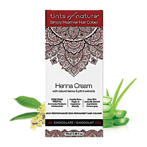 Tints Of Nature Chocolate Henna Cream Hair Dye – Semi-Permanent, 70Ml 1