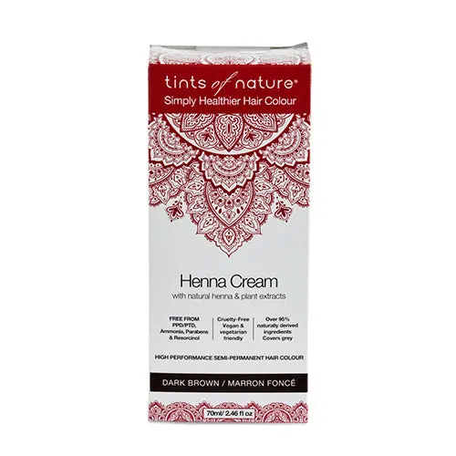 Tints Of Nature Dark Brown Henna Cream Hair Color – 70 Ml Tube 1
