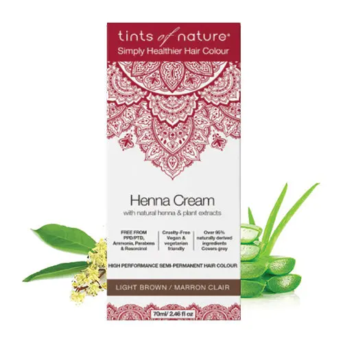 Tints Of Nature Light Brown Henna Cream – Gentle, Plant-Based Color (70Ml) 1