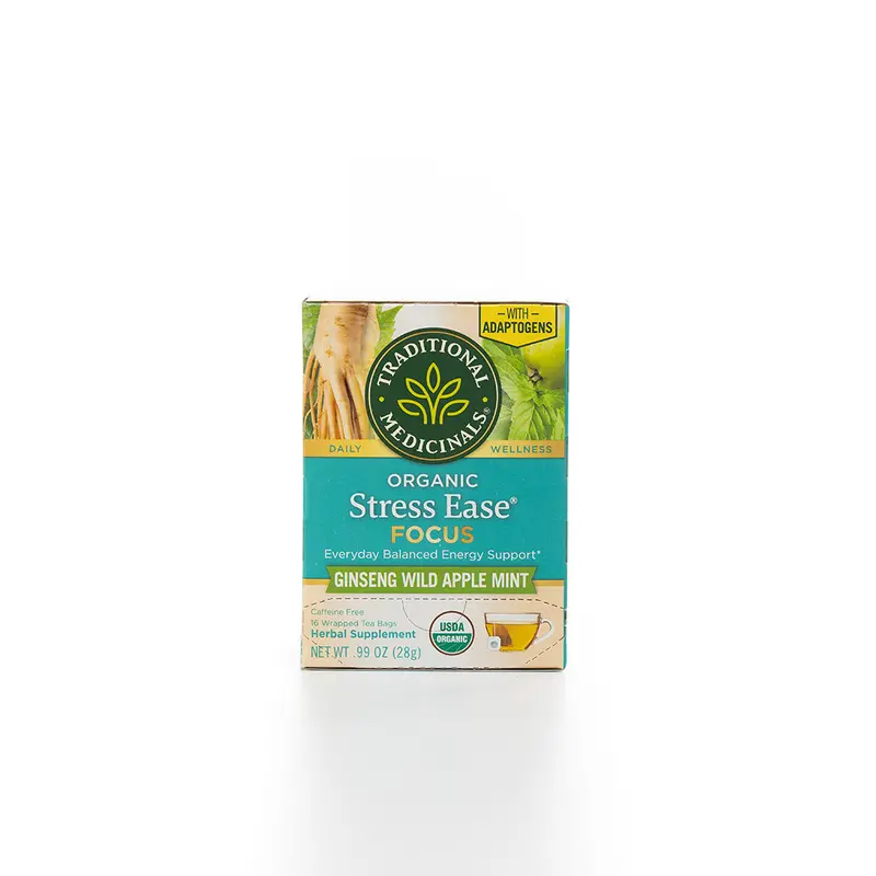 Traditional Medicinals Organic Stress Relief Tea – Focus & Calm Blend, 16 Count 1
