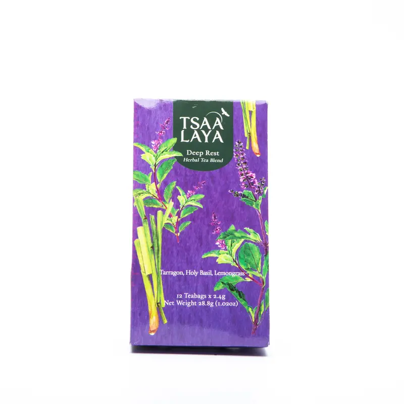 Tsaa Laya Deep Rest Nighttime Herbal Tea – 12 Biodegradable Tea Bags 1
