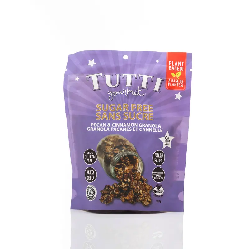 Tutti Gourmet Pecan & Cinnamon Sugar-Free Granola – 190G 1