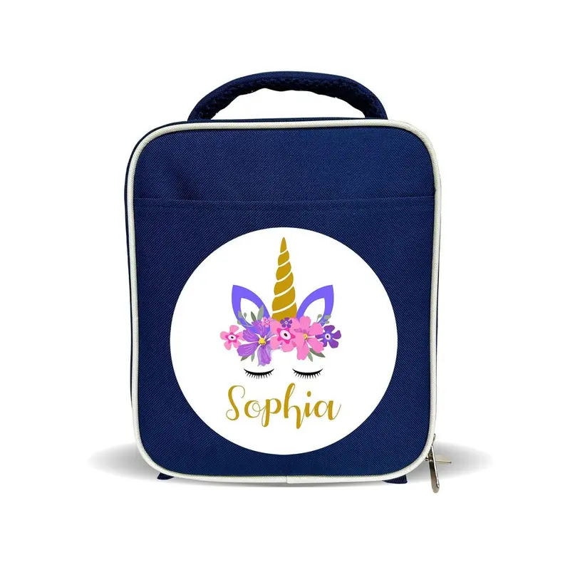 Unicorn Horn Graphic Insulated Lunch Bag For Kids 2