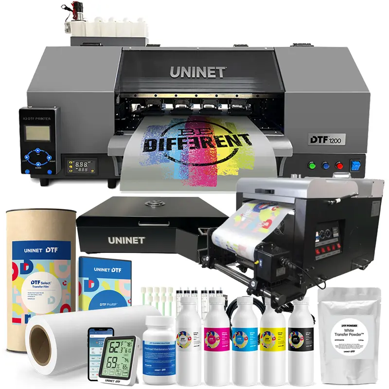 Uninet Dtf 1200 13-Inch Direct-To-Film Printer With Integrated Shaker Oven 1
