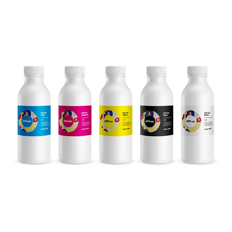 Uninet Dtf 4300-Compatible 1-Liter Ink Set For Direct-To-Film Printing 1