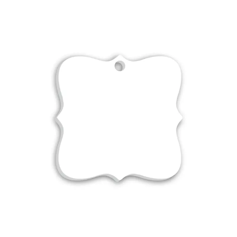 Unisub Sublimation Ornament – Prague-Style Creative Border (2.95" Square) 1