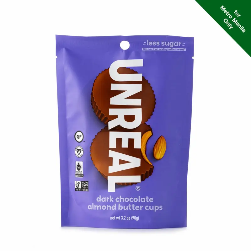 Unreal Dark Chocolate Almond Butter Cups – Dairy-Free, 91 G 1
