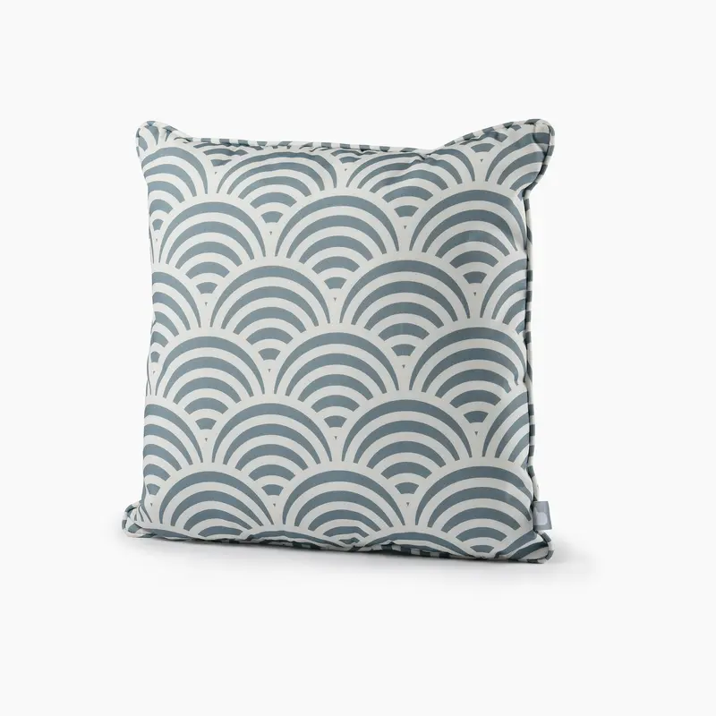 Uv-Resistant Shell-Design Outdoor B-Cushion In Sea Blue 1