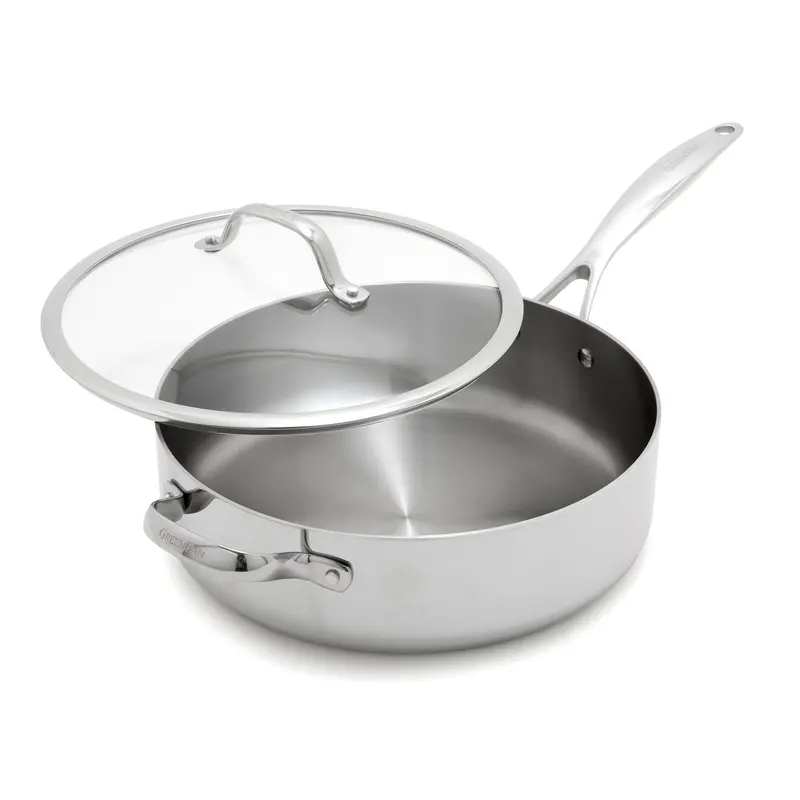 Valencia Pro Stainless Steel 5-Quart Sauté Pan With Lid 1