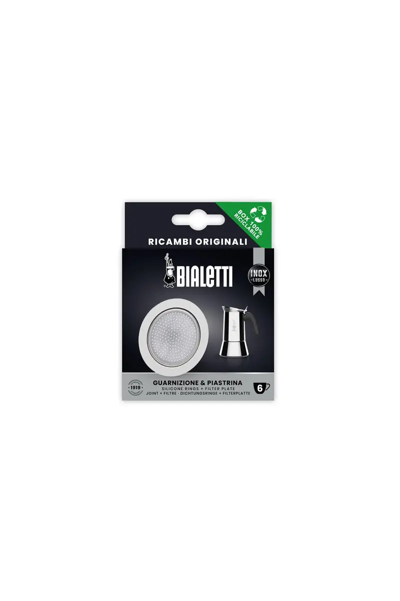 Venus & Musa Replacement Gasket And Filter Set – 6-Cup Moka Express 1