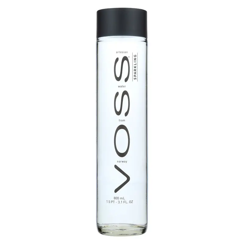 Voss Premium Sparkling Mineral Water – 800Ml Glass Bottle 1