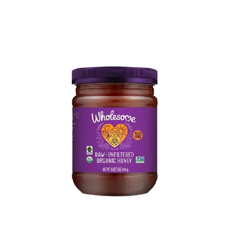 Wholesome Organic Raw Unfiltered Honey – Locally Sourced, 454G 1