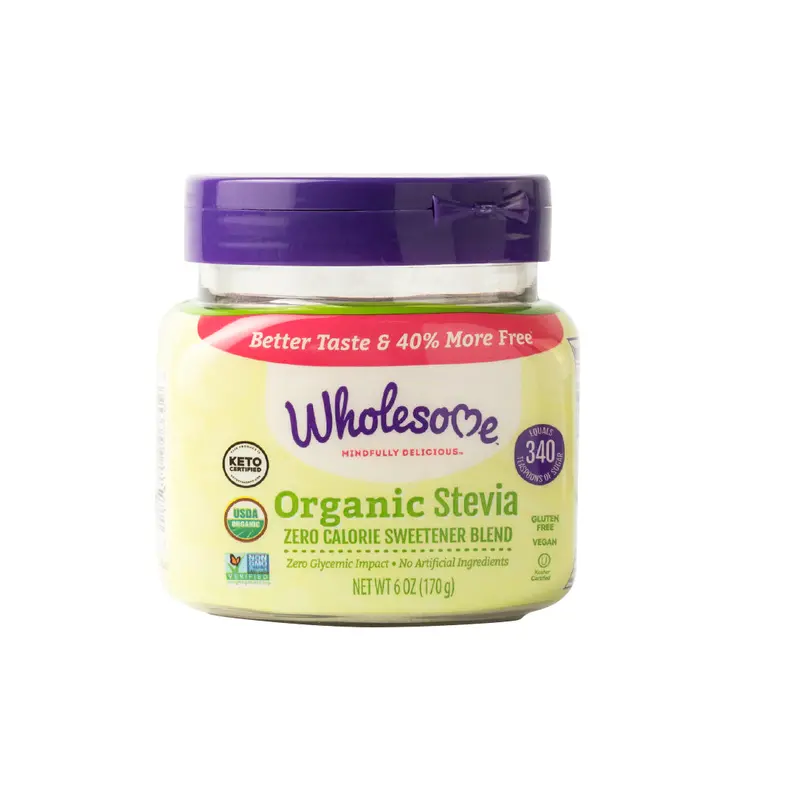 Wholesome Organic Stevia Powder – Zero-Calorie Natural Sweetener (170G) 1