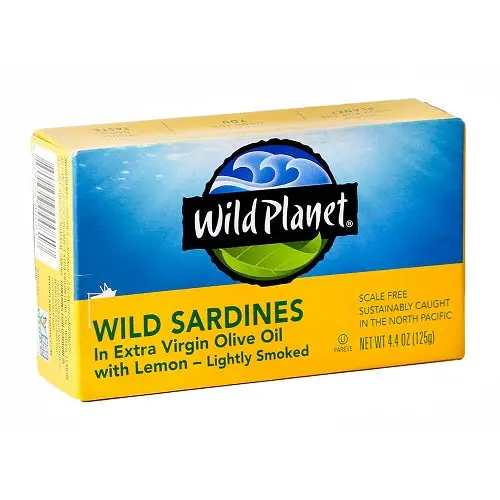 Wild Planet Wild-Caught Sardines In Extra Virgin Olive Oil With Lemon – 125G Tin 1