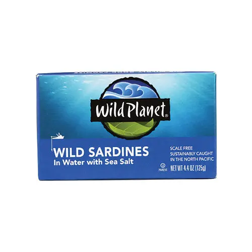 Wild Planet Wild-Caught Sardines In Spring Water – 125G Omega-3 Rich Seafood 1