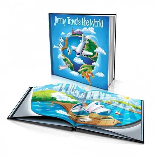 World Travel Hardcover Storybook – Globetrotting Large-Format Book 1