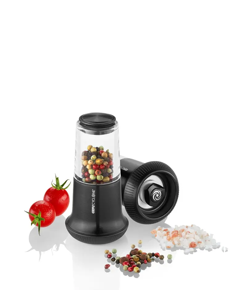 X-Plosion Compact Black Salt Or Pepper Mill For Small Spaces (Model 34626) 1