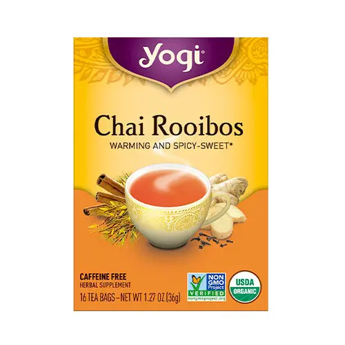Yogi Chai Rooibos Tea – Spiced Rooibos Infusion, 16 Bags 1