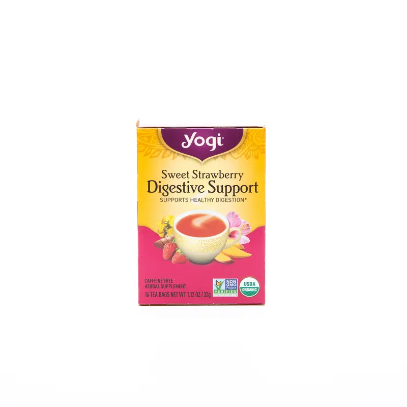 Yogi Sweet Strawberry Herbal Tea For Digestive Wellness – 16 Bags 1