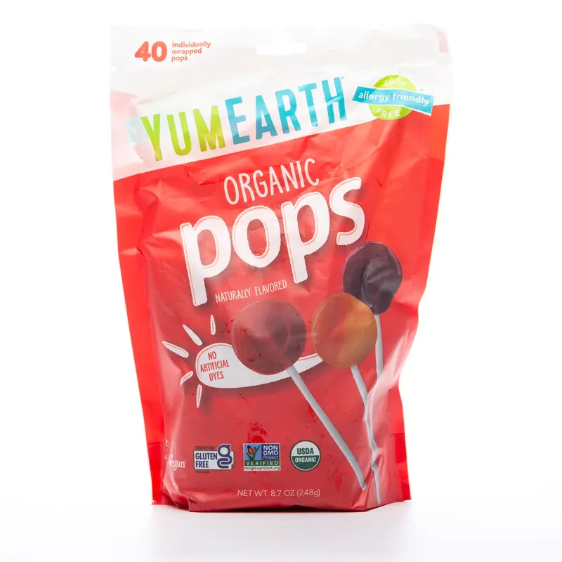 Yum Earth Organic Vitamin C Lollipops – Assorted Fruits, 248G 1