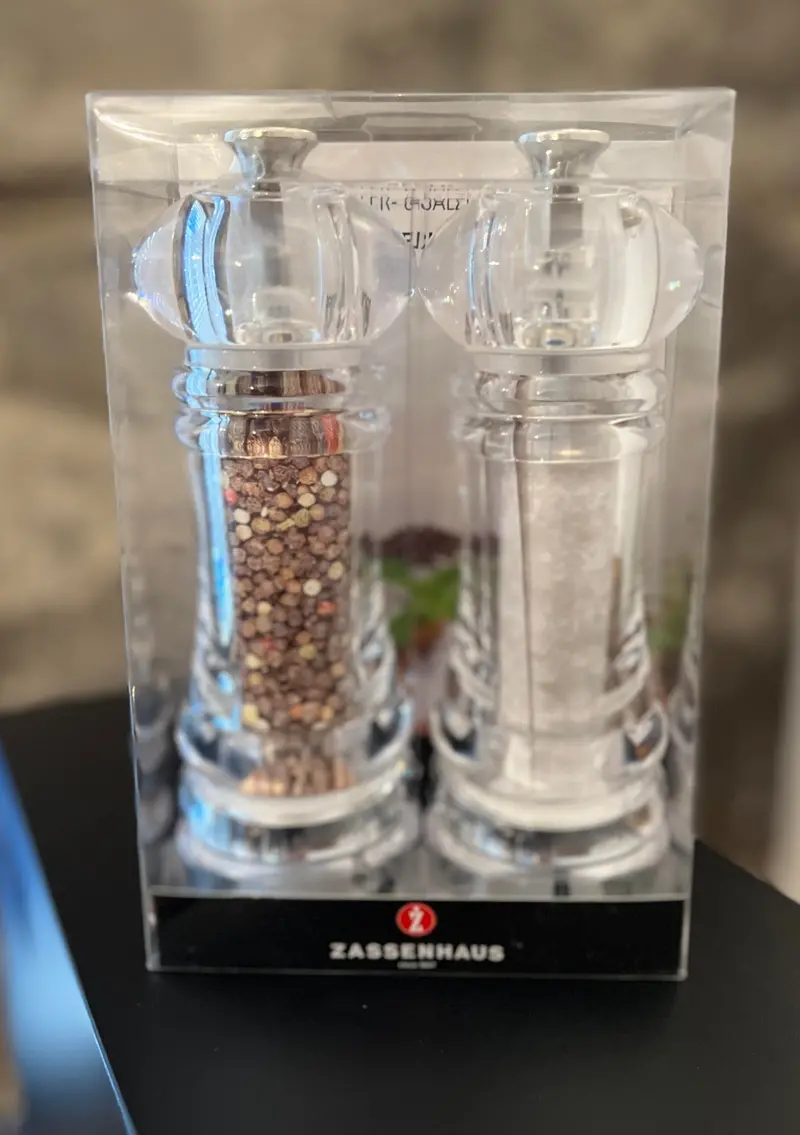 Zassenhaus Berlin Acrylic Salt And Pepper Mill Set – 18 Cm Height 1