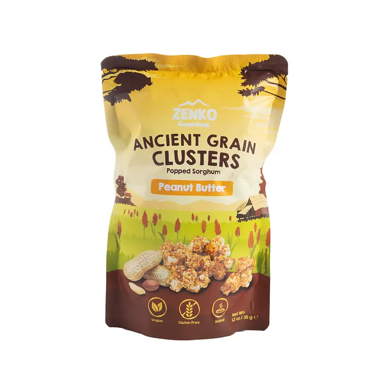Zenko Peanut Butter Ancient Grain Clusters – 35G Protein-Packed Energy Bite 1