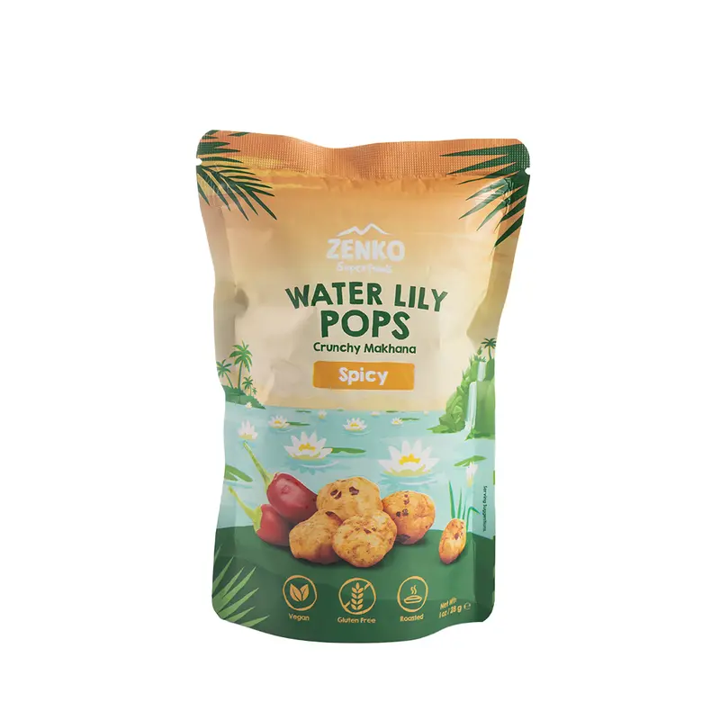Zenko Spicy Water Lily Pops – 28G Superfood Snack Bites 1