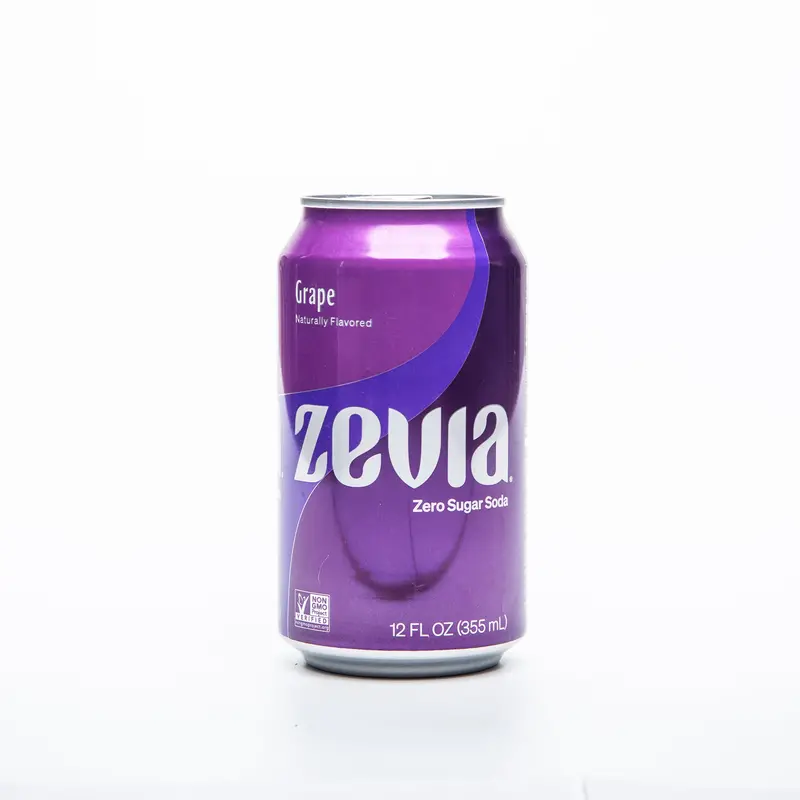Zevia Grape Zero-Sugar Soda (355Ml) 1