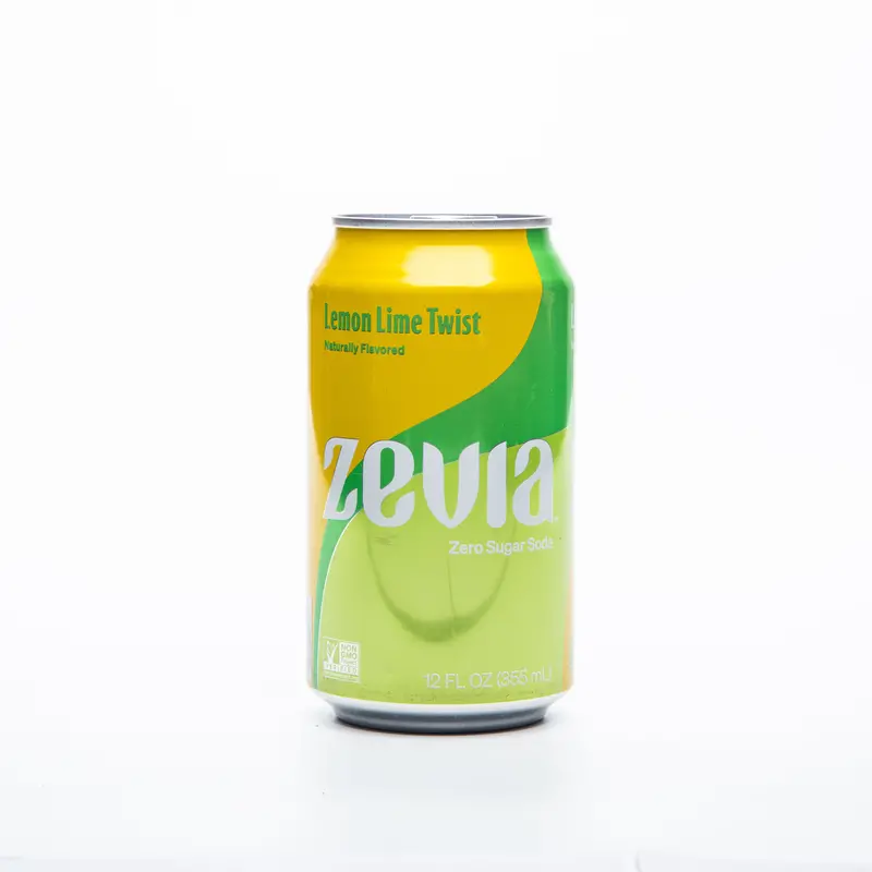 Zevia Lemon Lime Twist Zero-Sugar Soda (355Ml) 1