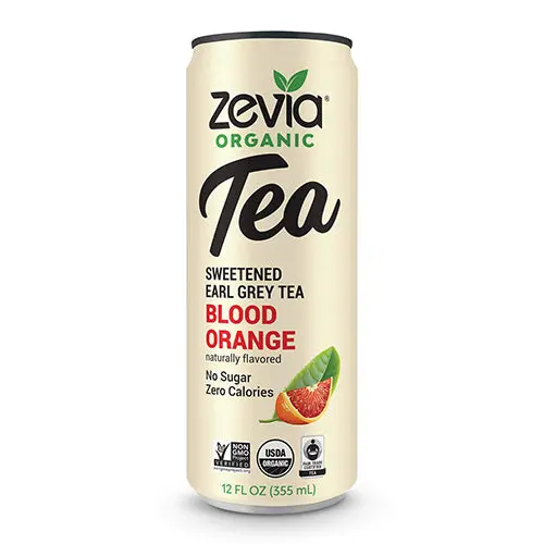 Zevia Organic Blood Orange Black Tea Soda – 355Ml Can 1
