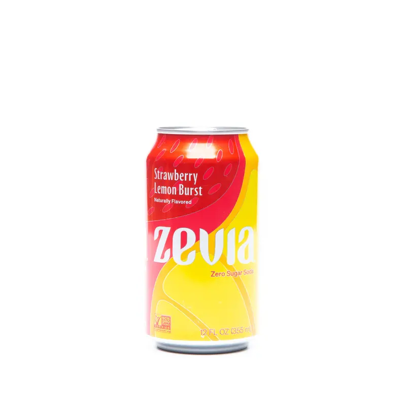 Zevia Strawberry Lemon Soda – Zero-Sugar, 355Ml 1