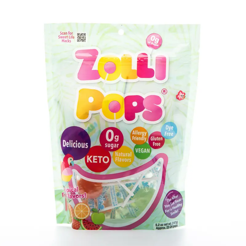 Zolli Pops Tropical Fruit-Flavored Lollipops, Organic, 147G 1
